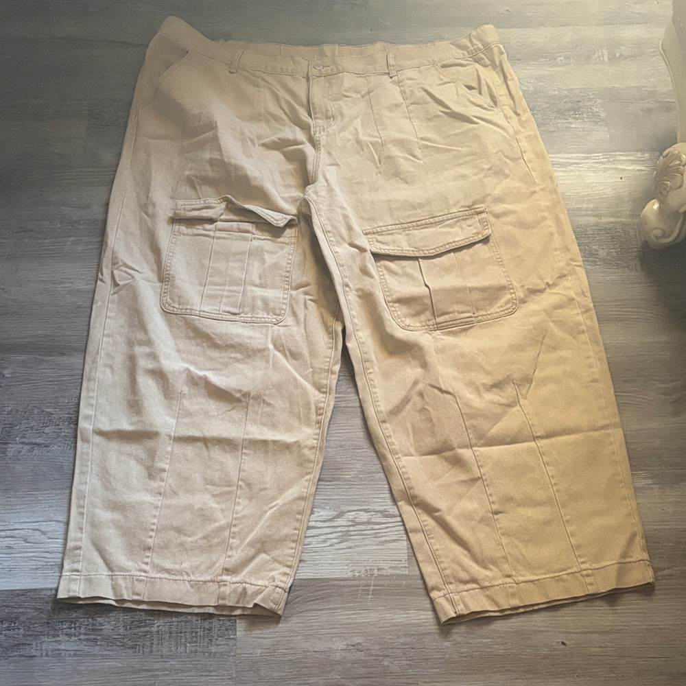 SHEIN Men's Beige Cargo Pants